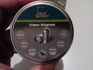 Pneumaatilised kuulid H&N Sniper Magnum 0,97g 4,5mm
