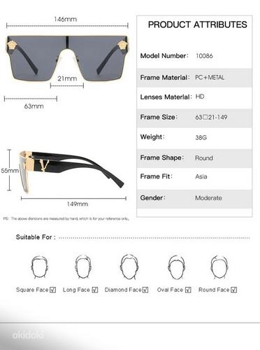 Новые солнцезащитные солнечные очки, унисекс (фото #3)