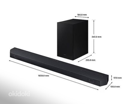 Samsung HW-Q600C Dolby Atmos kodukino soundbar, uus (фото #6)