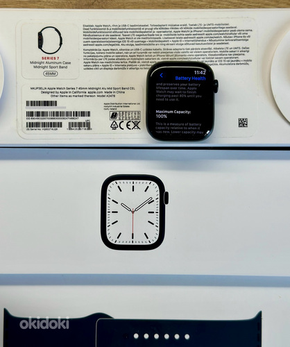 Apple Watch 7 45mm LTE Midnight 100% aku (foto #5)
