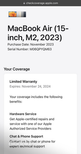 Apple Macbook Air 15 M2 8/256GB SWE как новый, гарантия! (фото #10)