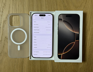 Apple iPhone 16 Pro Desert Titanium 128GB uueväärne!Aku 100% (6 foto / 7)