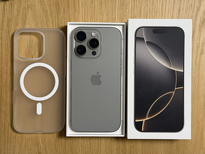 Apple iPhone 16 Pro Natural Titanium 128GB. Garantii 10.2026 (1 foto / 10)