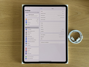 Apple iPad Pro 13 M4 256GB WiFi Black uueväärne. Aku 100% (8 foto / 9)