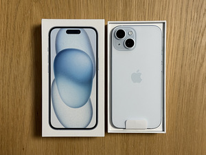 Apple iPhone 15 Blue 128GB uus! Garantii kuni 05.2027 (1 foto / 4)