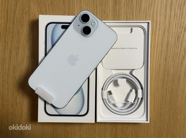 Apple iPhone 15 Blue 128GB uus! Garantii kuni 05.2027