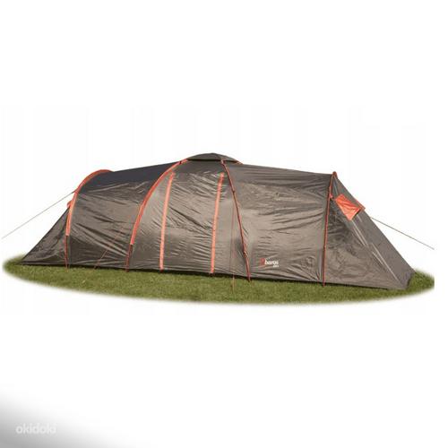 Палатка Clif, 8-местная, всепогодная, зеленая/оранжевая (фото #2)