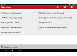 Tipptasemel diagnostikaseadmed Launch X-431 Euro TAB II (7 foto / 10)