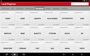 TOP klassi diagnostikaseadmed LAUNCH X-431 Euro TAB II (9 foto / 10)