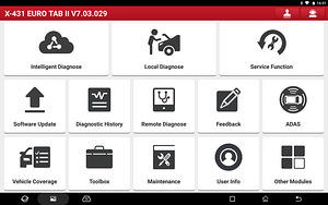 TOP klassi diagnostikaseade Launch X-431 Euro TAB II (6 foto / 10)