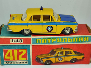 Mudelauto MOSKVITCH 412. A8. Karbiga. 1976a. USSR. 1:43 (1 foto / 8)