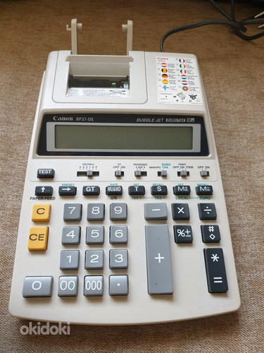 CANON BP37-DE/BE37-DTS (настольный калькулятор со струйным принтером) (фото #2)
