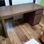 Рабочий стол140x65x73 см черный и коричневый (фото #1)