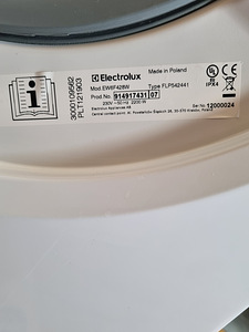 Pesumasin Electrolux 8kg. GARANTII ! (2 foto / 3)