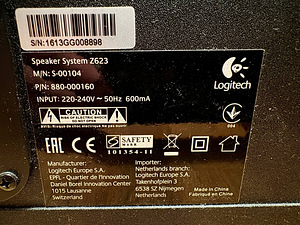 Logitech 623Z kõlaritekomplekt (400W) (2 foto / 3)
