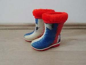 Теплые резиновые сапоги/ зимние ботинки