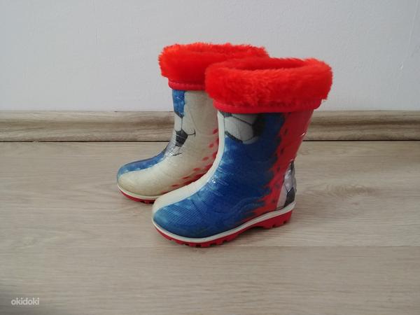 Теплые резиновые сапоги/ зимние ботинки (фото #1)