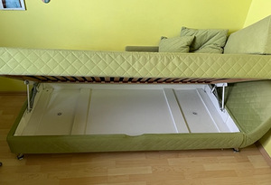 Кровать с ящиком для белья 90x200+dormeo тонкий матрас (1 фото из 4)