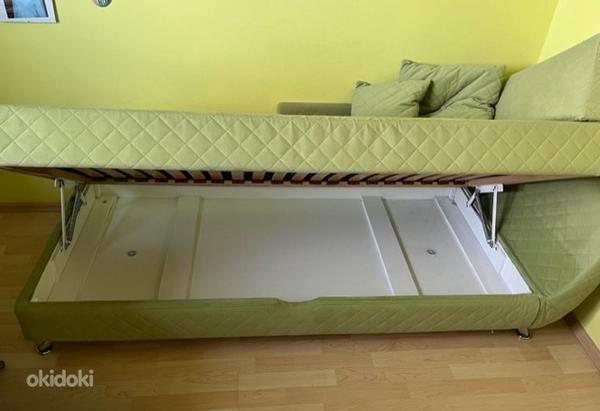 Кровать с ящиком для белья 90x200+dormeo тонкий матрас (фото #1)