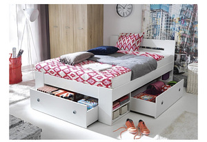 Voodi 140 x 200 + kast (uus, pakitud)