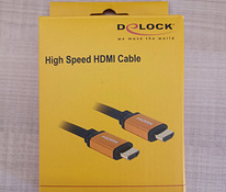 НОВЫЙ DELOCK HDMI кабель0.5m,UltraHighSpeed,8K@60Hz,4K@240Hz