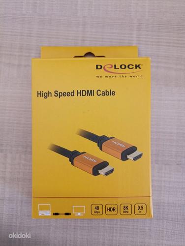 UUS DELOCK HDMI kaabel 0.5m, UltraHighSpeed,8K@60Hz,4K@240Hz (foto #1)