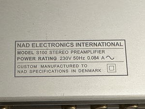 NAD eelvõimendi S100 (manufactured by Gryphon) (3 foto / 5)