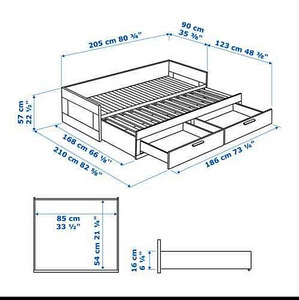 Ikea Brimnes laiendatav voodi (5 foto / 8)