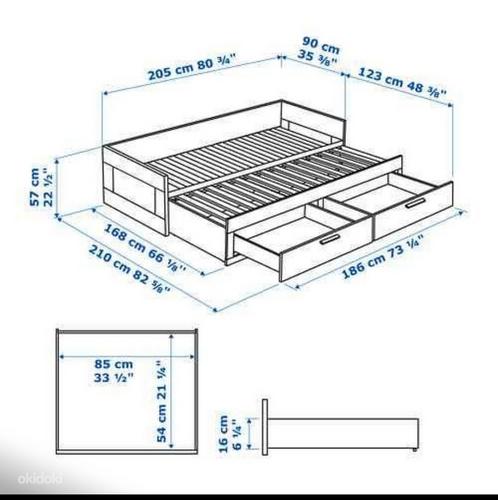 Ikea Brimnes laiendatav voodi (foto #5)