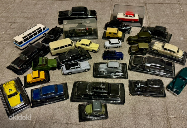 Mudelautode kollektsioon.