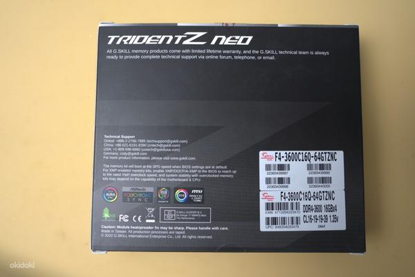 G.Skill Trident Z Neo, DDR4-3600, CL16 - 64 GB Quad-Kit (foto #2)