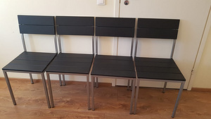 Laud ja 4 tooli, söögilaua komplekt, aiamööbel (4 foto / 8)