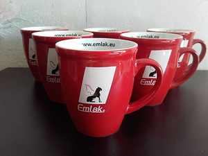 Punaset kruusid. 6 tk.,250ml (1 foto / 3)