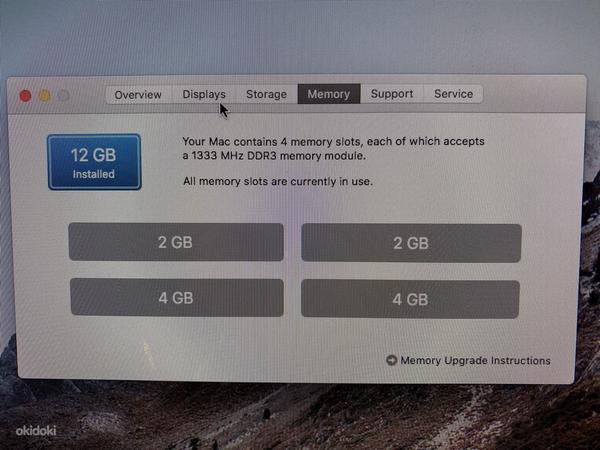 iMac 27" 2010 Intel i7, 1,25TB SSD+HDD heas korras (foto #5)