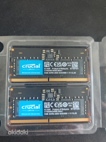Комплект из 16 ГБ (2х8 ГБ) оперативной памяти DDR5-4800 SODI (фото #2)