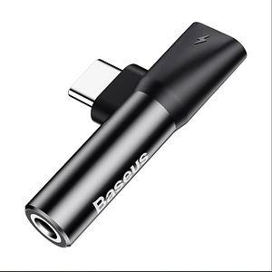 Audio Charge Adapter USB-C to 3.5mm/USB-C Baseus CATL41-01 (2 foto / 7)
