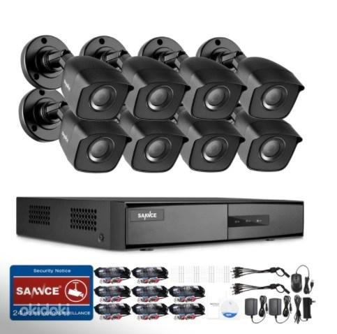 Комплект для видеонаблюдения с 8 камерами 1080P 2MP sannce (фото #1)