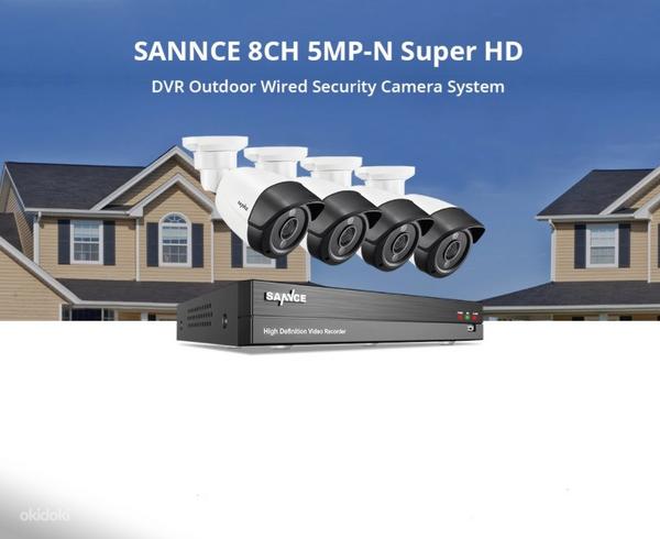 Комплект для видеонаблюдения 4 камеры 5MP Super HD sannce (фото #1)