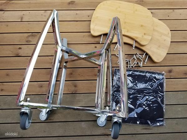 Kamado grilli (21") ratastel raam + vihmakate + külgriiulid (foto #1)