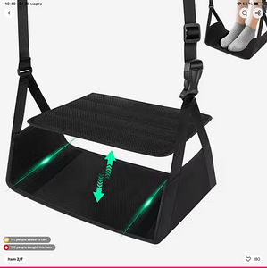 Airplane Foot Hammock With Removable Pad