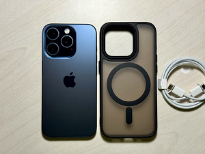 Apple iPhone 15 Pro 512GB Blue Titanium nagu uus! Aku 100% (1 foto / 9)
