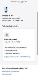 Apple iPhone 15 Pro 512GB Blue Titanium nagu uus! Aku 100% (9 foto / 9)
