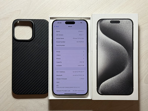 Apple iPhone 15 Pro Max 256GB White Ti, nagu uus! Aku 99% (7 foto / 9)