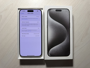 Apple iPhone 15 Pro Max 256GB White Ti, nagu uus! Aku 99% (8 foto / 9)
