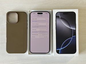 Apple iPhone 16 Pro Max Black Ti 256GB nagu uus! Aku 99% (9 foto / 10)