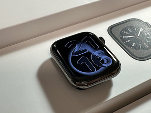 Apple Watch 8 41mm Stainless Steel GPS+Cel nagu uus! (2 foto / 10)