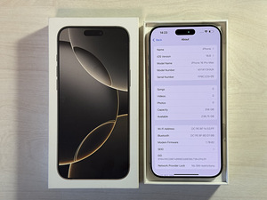 Apple iPhone 16 Pro Max Natural Ti 256GB, аккумулятор 100% C (7 фото из 9)