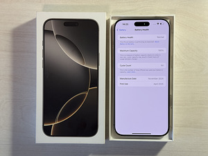 Apple iPhone 16 Pro Max Natural Ti 256GB, аккумулятор 100% C (8 фото из 9)