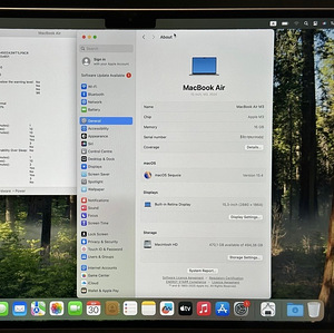 Apple Macbook Air 15 M3 16/512GB SWE как новый! Aky 100% (6 фото из 6)
