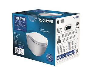 Настенный унитаз Duravit Starck 3 Rimless® (2 фото из 3)